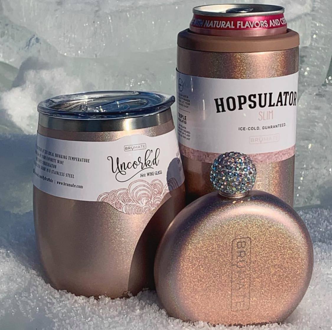 Hopsulator Bott'l, Glitter Rose Gold