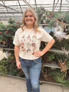 Santa + Santa Hats Tee-Final Sale-Graphic Tees-whitney-The Silo Boutique, Women's Fashion Boutique Located in Warren and Grand Forks North Dakota