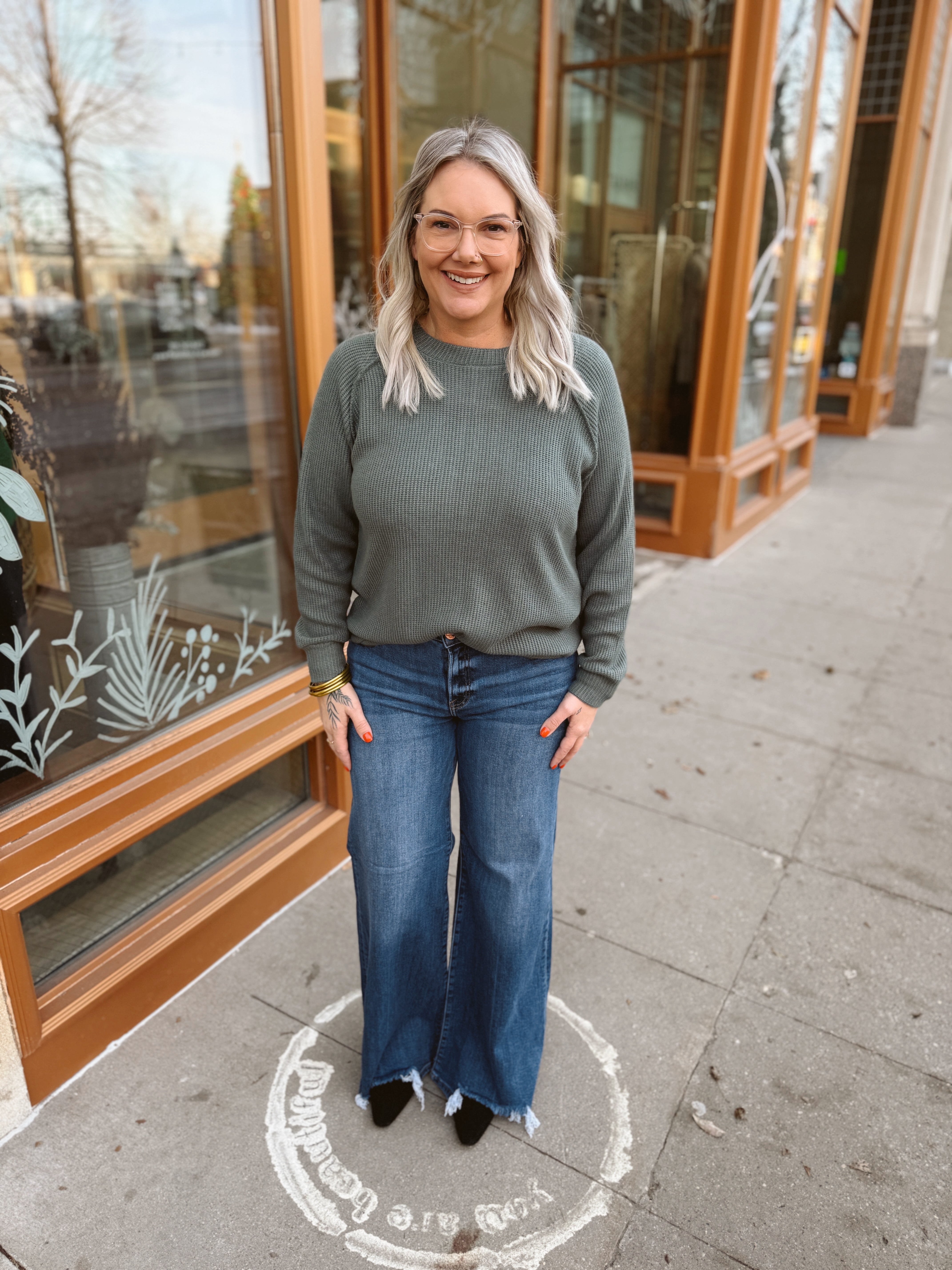 Zen Long Sleeve Raglan Top-Jade-Long Sleeve Tops-Zenana-The Silo Boutique, Women's Fashion Boutique Located in Warren and Grand Forks North Dakota