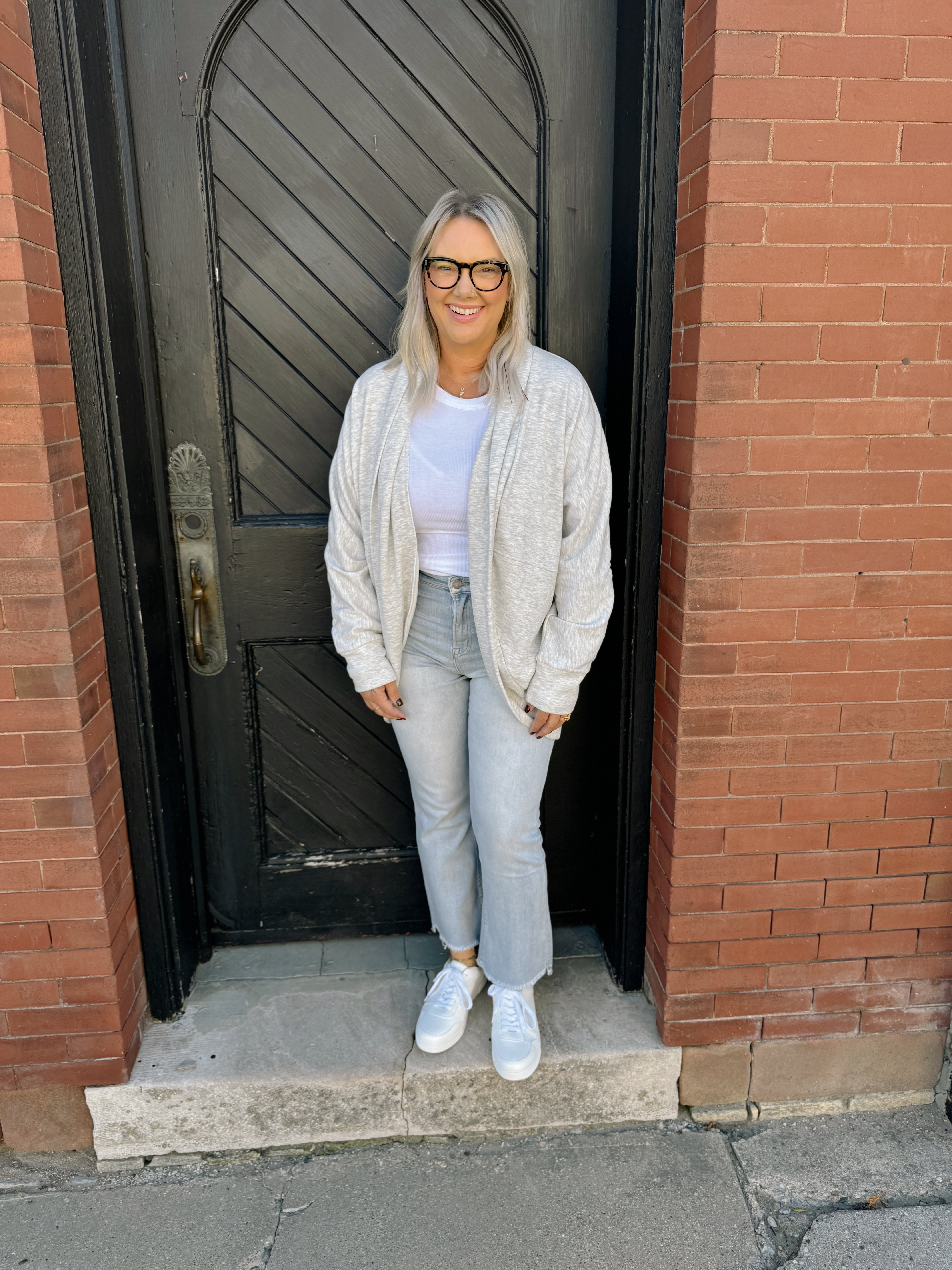 Grey So Soft Cocoon Cardigan-Cardigans-hem and thread-The Silo Boutique, Women's Fashion Boutique Located in Warren and Grand Forks North Dakota