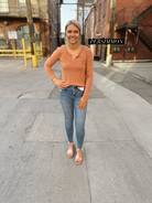 Cool Ultra Soft Notched Long Sleeve Top-Long Sleeve Tops-be cool-The Silo Boutique, Women's Fashion Boutique Located in Warren and Grand Forks North Dakota