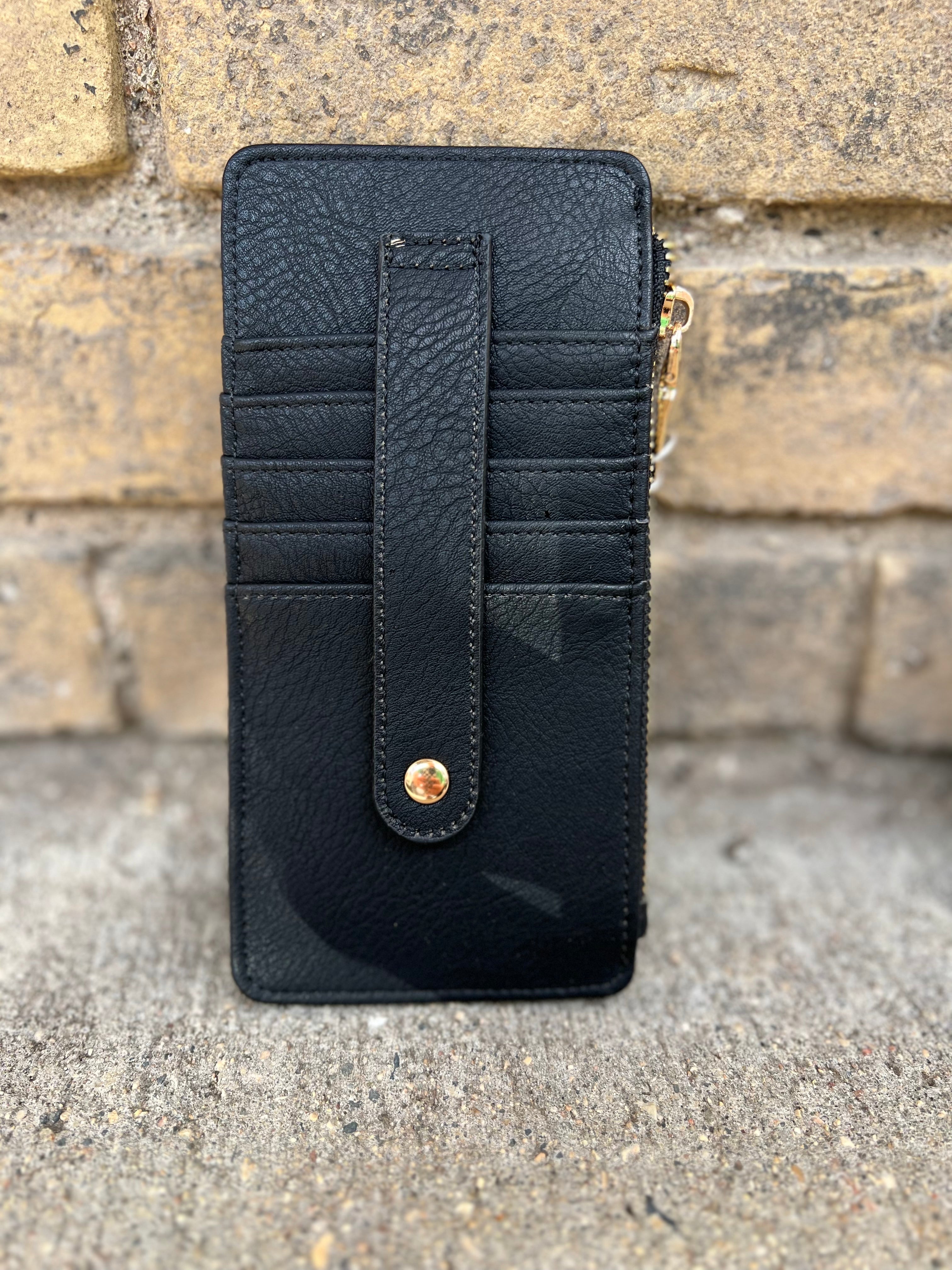 Jen and Co Saige Slim Card Holder-Wallets-Jen and Co-The Silo Boutique, Women's Fashion Boutique Located in Warren and Grand Forks North Dakota