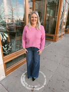 Zen Long Sleeve Raglan Top-Candy Pink-Long Sleeve Tops-Zenana-The Silo Boutique, Women's Fashion Boutique Located in Warren and Grand Forks North Dakota