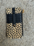 Leopard Kedzie Essentials Only Zippered Wallet-Wallets-dm-The Silo Boutique, Women's Fashion Boutique Located in Warren and Grand Forks North Dakota