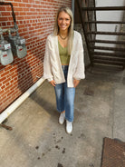 Chunky Knit Cable Knit Cardigan-Cream-Cardigans-bluivy-The Silo Boutique, Women's Fashion Boutique Located in Warren and Grand Forks North Dakota