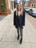 Mono B Black Oversized Blazer-Blazers-mono b-The Silo Boutique, Women's Fashion Boutique Located in Warren and Grand Forks North Dakota