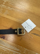 Black Brushed Gold Metal Belt-Belts-Fame-The Silo Boutique, Women's Fashion Boutique Located in Warren and Grand Forks North Dakota