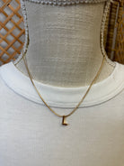 Delicate Initial Necklace-Necklaces-Fame-The Silo Boutique, Women's Fashion Boutique Located in Warren and Grand Forks North Dakota