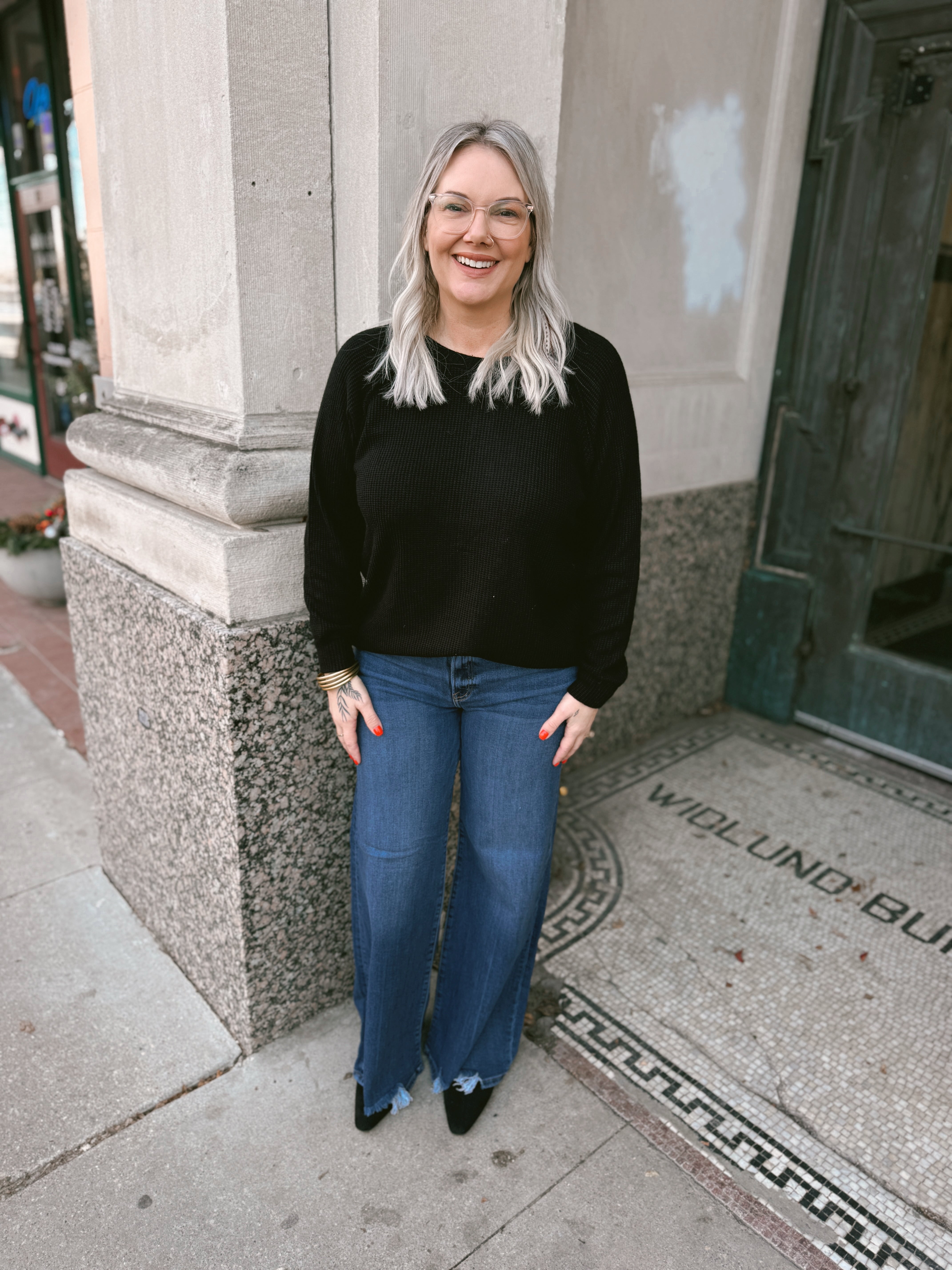 Zen Long Sleeve Raglan Top-Black-Long Sleeve Tops-Zenana-The Silo Boutique, Women's Fashion Boutique Located in Warren and Grand Forks North Dakota