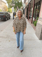 Feeling Wild Short Sleeve Top-Short Sleeve Tops-ENTRO-The Silo Boutique, Women's Fashion Boutique Located in Warren and Grand Forks North Dakota