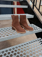 Oasis Society Megan Coffee Lug Chelsea Boot-Boots-oasis society-The Silo Boutique, Women's Fashion Boutique Located in Warren and Grand Forks North Dakota