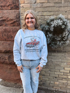 Hanging Out Christmas Sweatshirt-Final Sale-Sweatshirts-mugsy-The Silo Boutique, Women's Fashion Boutique Located in Warren and Grand Forks North Dakota