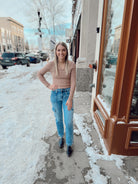 Allie Square Neck Top-Long Sleeve Tops-allie Rose-The Silo Boutique, Women's Fashion Boutique Located in Warren and Grand Forks North Dakota