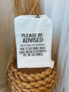 Be Advised Kitchen Tea Towel-Tea Towels-primitives-The Silo Boutique, Women's Fashion Boutique Located in Warren and Grand Forks North Dakota