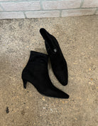 Bamboo Lean Stretch Bootie-Black-Boots-bamboo-The Silo Boutique, Women's Fashion Boutique Located in Warren and Grand Forks North Dakota