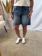 KUT Hailey Bermuda Jean Shorts-Shorts-Kut-The Silo Boutique, Women's Fashion Boutique Located in Warren and Grand Forks North Dakota