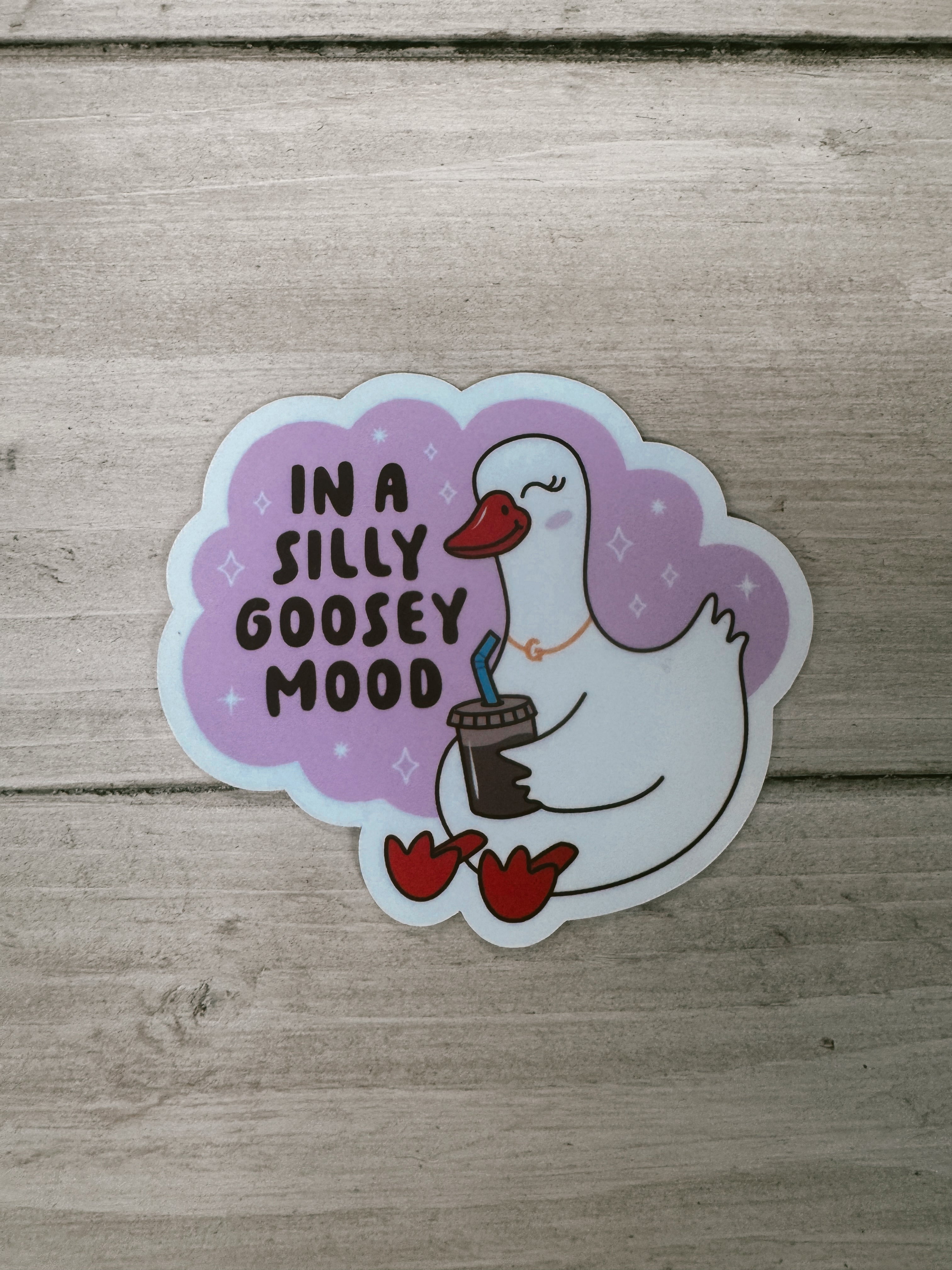 Silly Goosey Mood Sticker-Stickers-faire-The Silo Boutique, Women's Fashion Boutique Located in Warren and Grand Forks North Dakota