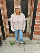 Mauve Popcorn Sweater-Sweaters-stacatto-The Silo Boutique, Women's Fashion Boutique Located in Warren and Grand Forks North Dakota