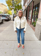 So Fab Cream Blazer Jacket-Blazers-active basics-The Silo Boutique, Women's Fashion Boutique Located in Warren and Grand Forks North Dakota