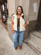 Ruffled Detail Quilted Vest-vests-heyson-The Silo Boutique, Women's Fashion Boutique Located in Warren and Grand Forks North Dakota