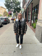 Charlie Charcoal Quilted Hooded Vest-vests-bluivy-The Silo Boutique, Women's Fashion Boutique Located in Warren and Grand Forks North Dakota