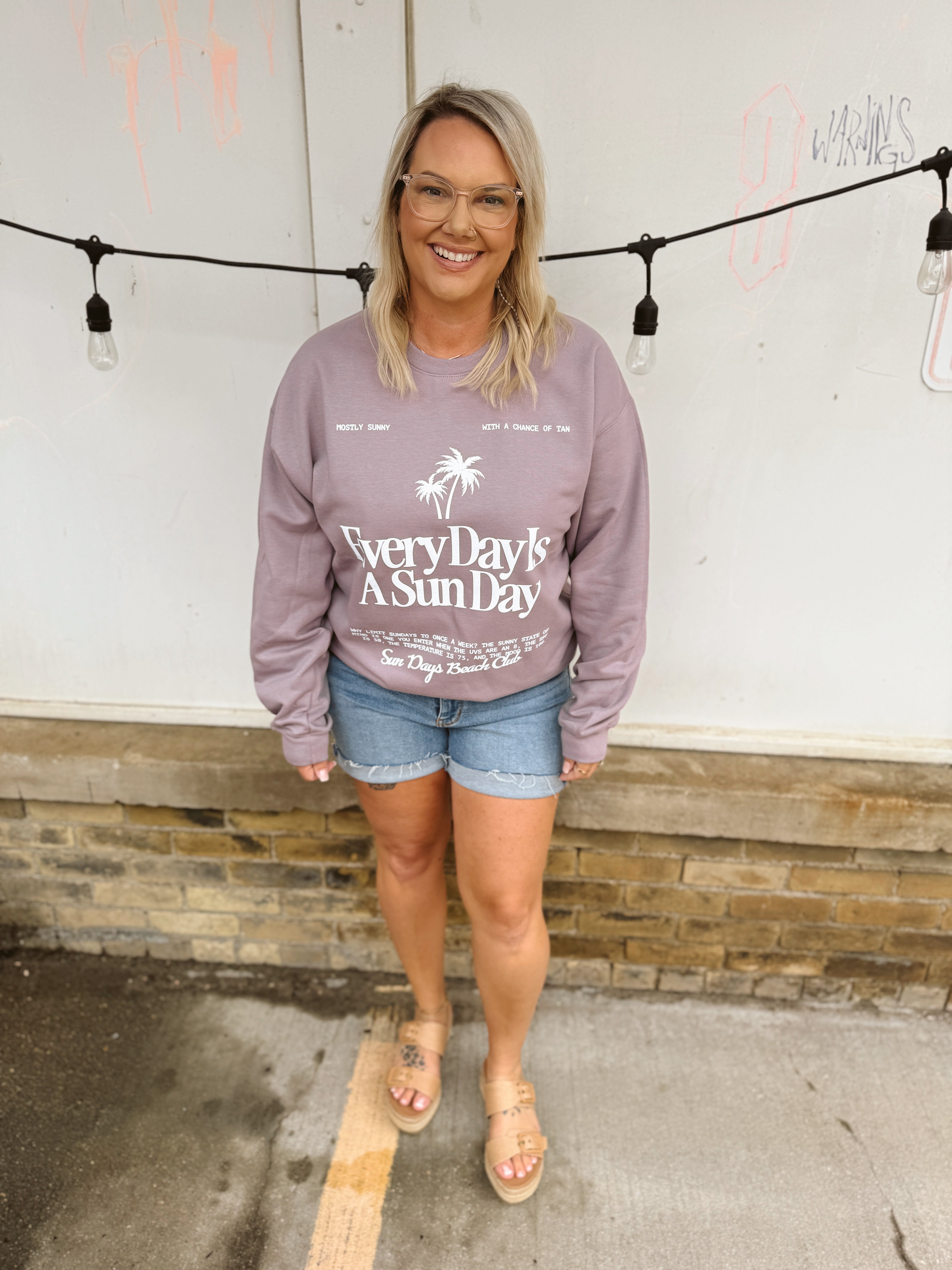 Every Day is Sun Day Sweatshirt-Sweatshirts-friday saturaday-The Silo Boutique, Women's Fashion Boutique Located in Warren and Grand Forks North Dakota