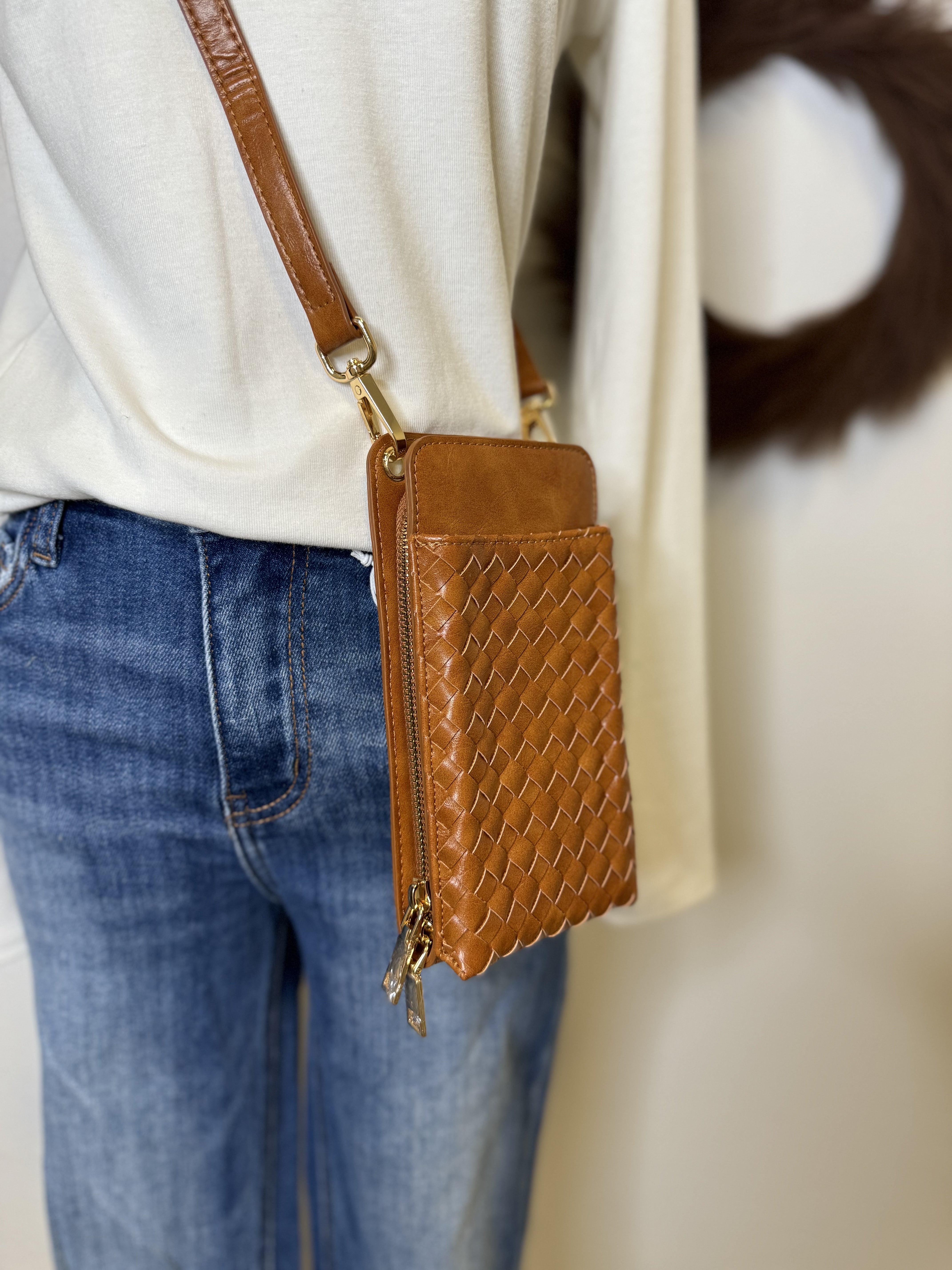 Pretty Simple Double Duty Woven Purse-Crossbody Purses-pretty simple-The Silo Boutique, Women's Fashion Boutique Located in Warren and Grand Forks North Dakota