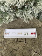 Set of 5 Christmas Earrings-Earrings-fashion city-The Silo Boutique, Women's Fashion Boutique Located in Warren and Grand Forks North Dakota