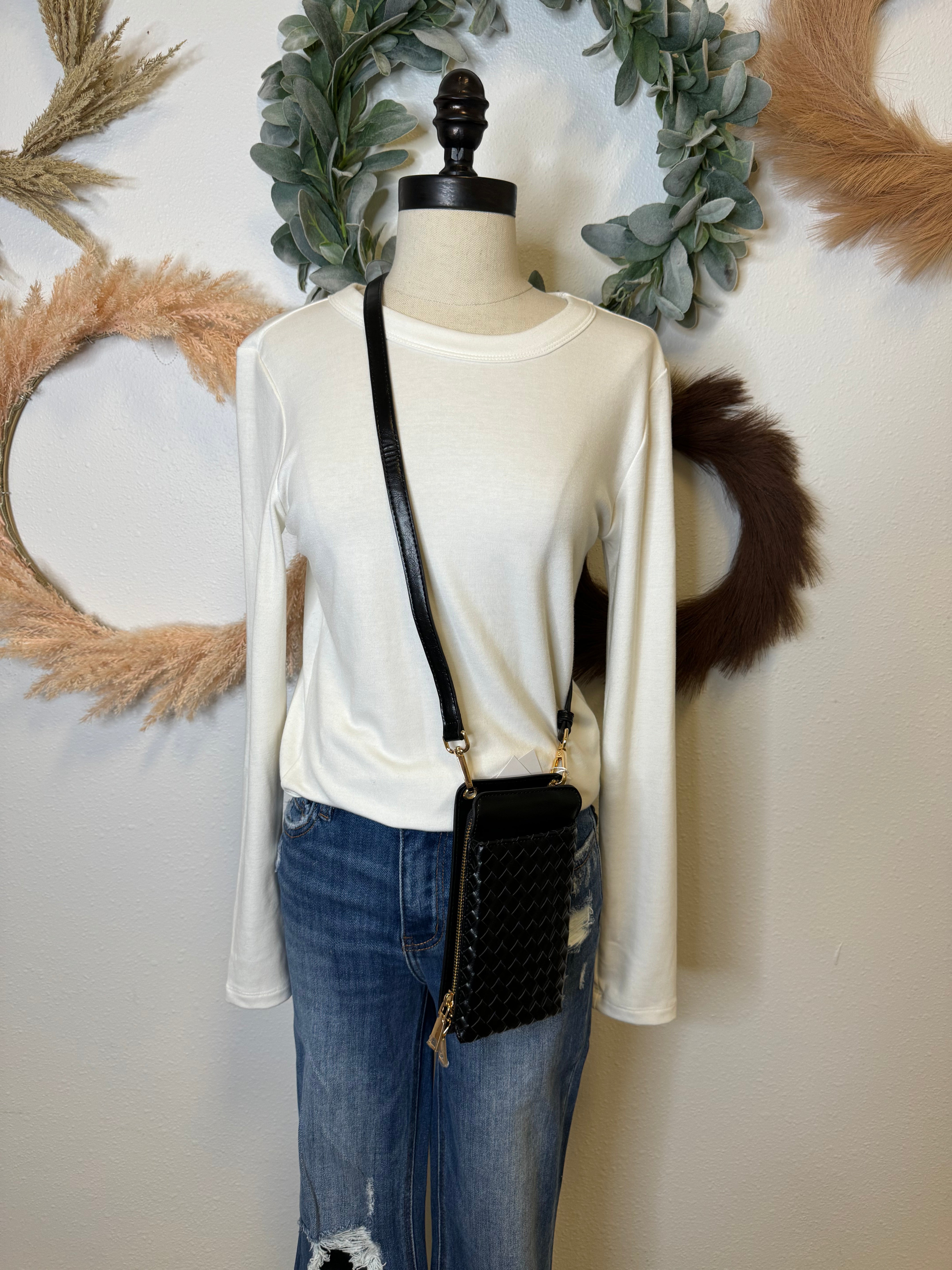 Pretty Simple Double Duty Woven Purse-Crossbody Purses-pretty simple-The Silo Boutique, Women's Fashion Boutique Located in Warren and Grand Forks North Dakota