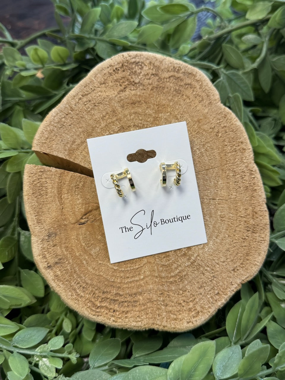 Kenzie Mini Double Hoop-Earrings-Dallas Market-The Silo Boutique, Women's Fashion Boutique Located in Warren and Grand Forks North Dakota