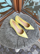 Starlike Yellow Heels-Heels-ccocci-The Silo Boutique, Women's Fashion Boutique Located in Warren and Grand Forks North Dakota