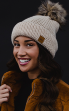 Panache Ivory Knit Hat-Hats-panache-The Silo Boutique, Women's Fashion Boutique Located in Warren and Grand Forks North Dakota