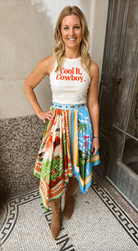 Tropical Handkerchief Skirt-Skirts-sunyup-The Silo Boutique, Women's Fashion Boutique Located in Warren and Grand Forks North Dakota