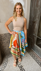 Tropical Handkerchief Skirt-Skirts-sunyup-The Silo Boutique, Women's Fashion Boutique Located in Warren and Grand Forks North Dakota