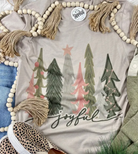 Joyful Trees Christmas Tee-Final Sale-Graphic Tees-Branded-The Silo Boutique, Women's Fashion Boutique Located in Warren and Grand Forks North Dakota