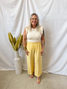 Another Love Sunflower Paris Pants-Pants-another love-The Silo Boutique, Women's Fashion Boutique Located in Warren and Grand Forks North Dakota