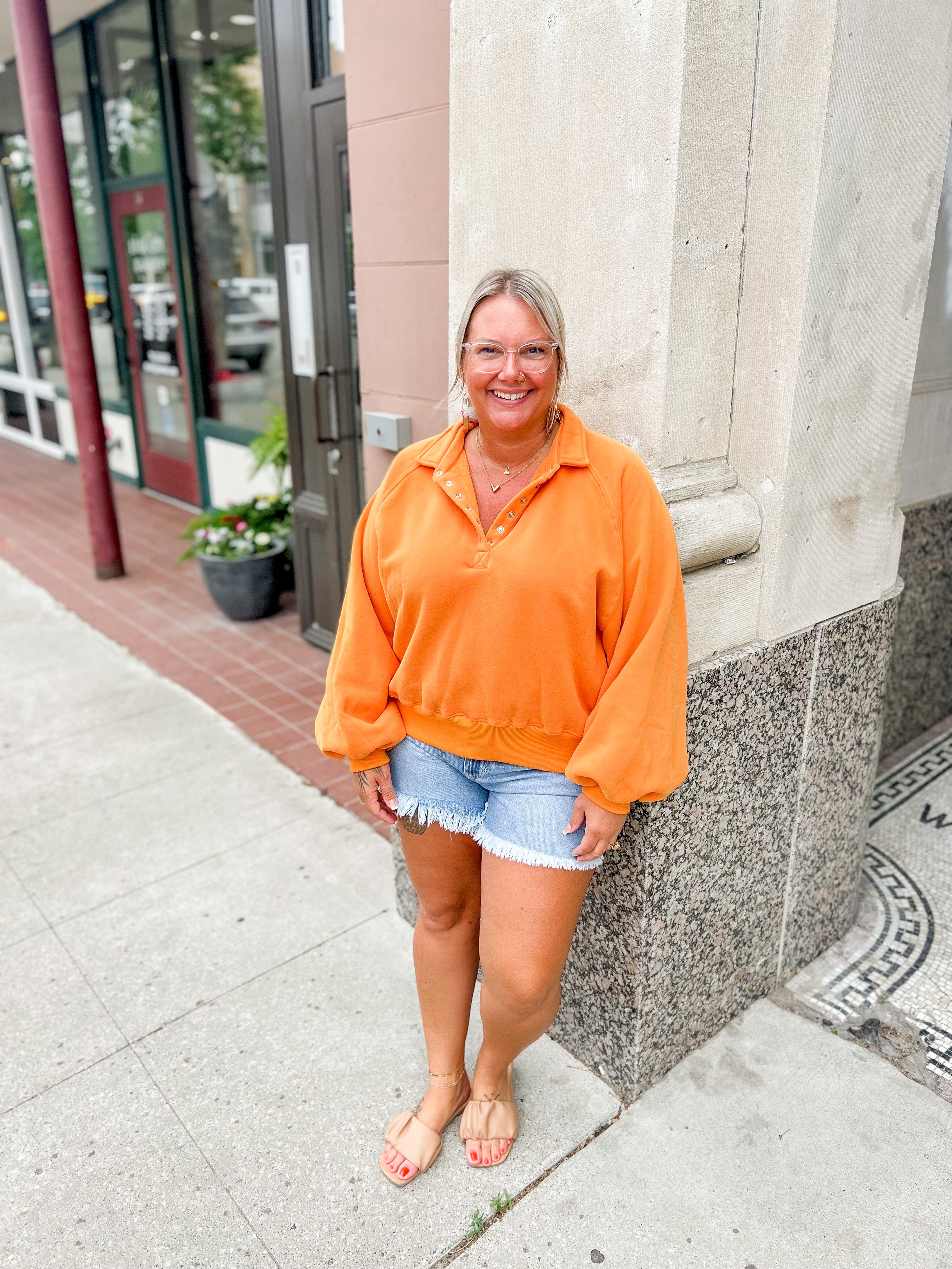 Piper Snap Sweatshirt-Sweatshirts-papermoon-The Silo Boutique, Women's Fashion Boutique Located in Warren and Grand Forks North Dakota