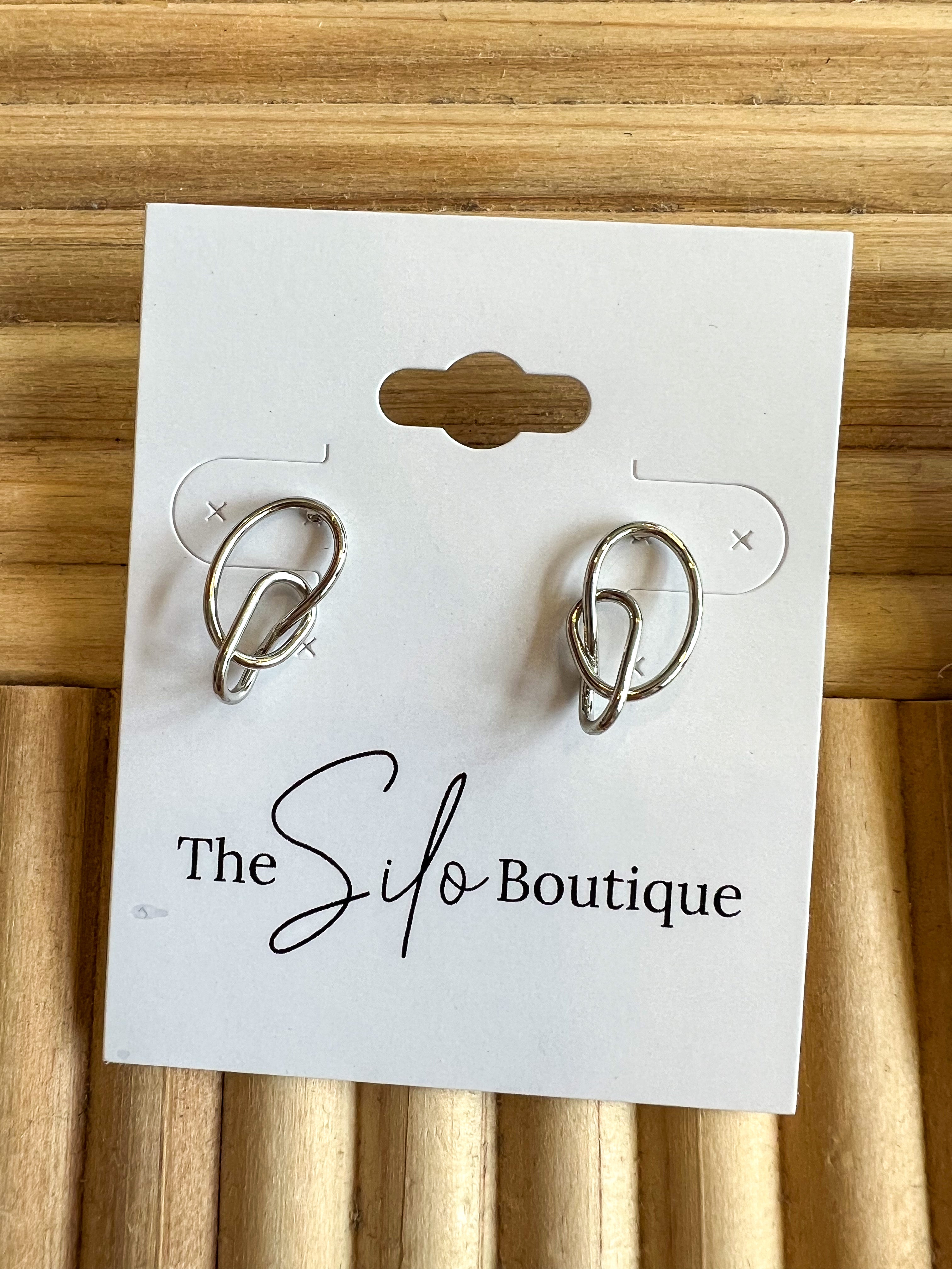 Mini Knotted Stud Earrings-Earrings-Fame-The Silo Boutique, Women's Fashion Boutique Located in Warren and Grand Forks North Dakota