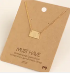 Gold North Dakota Necklace-Necklaces-Fame-The Silo Boutique, Women's Fashion Boutique Located in Warren and Grand Forks North Dakota