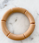 Tan Acrylic Bamboo Bangle-Jewelry-mod miss-The Silo Boutique, Women's Fashion Boutique Located in Warren and Grand Forks North Dakota