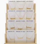 Zodiac Script Necklace-Necklaces-amano-The Silo Boutique, Women's Fashion Boutique Located in Warren and Grand Forks North Dakota