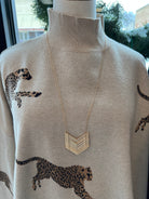 Long Chevron Necklace-Necklaces-illord-The Silo Boutique, Women's Fashion Boutique Located in Warren and Grand Forks North Dakota